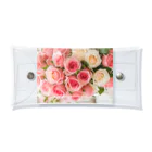 dolphineのPink Rose Bouquet Clear Multipurpose Case