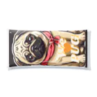 LEONのWe♥PUG　ブラック（パグ大好き！） クリアマルチケース