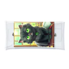 yoiyononakaの図書室の黒猫01 Clear Multipurpose Case