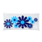 kazeou（風王）のレトロ風花(8枚)青・水色縦 Clear Multipurpose Case