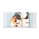 ワンコとにゃんちゃんズのシーズーと白黒にゃんこ Clear Multipurpose Case