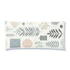 Green__teaのScandinavian Pattern_Leaves Clear Multipurpose Case