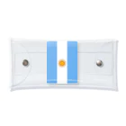お絵かき屋さんのアルゼンチンの国旗 クリアマルチケース