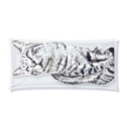 ちばっちょ【ち畳工房&猫ねこパラダイス】のトラ猫トラ君 Clear Multipurpose Case