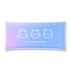 氷熊のおみせのねこの顔も三度まで.ゆめかわパステルver. Clear Multipurpose Case