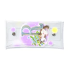 koko chamo*のflower&cat R Clear Multipurpose Case