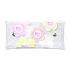 raraのゆるかわTシャツ屋さんのお花パール Clear Multipurpose Case