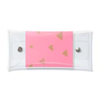 Saki YのPink Triangle Clear Multipurpose Case