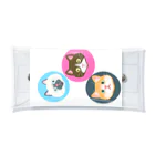 あめぺるのねこ+ねこ+ねこ Clear Multipurpose Case