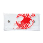 月の魚の文鳥紋～紅 Clear Multipurpose Case