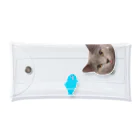 yacccoのモフモフグレーねこ Clear Multipurpose Case