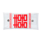 中華呪術堂（チャイナマジックホール）の双喜紋(喜喜)幸福のシンボル【赤】 クリアマルチケース
