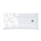 タカスケのKEEP CALM AND CARRY ON_3 Clear Multipurpose Case