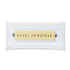 HOTEL NEWSPEAK購買部のHOTEL NEWSPEAKロゴ入りグッズ クリアマルチケース