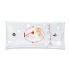 ERIMO–WORKSのSweets Lingerie clear multi case "Strawberry short cake"  Clear Multipurpose Case