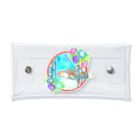 星架月の「窓際の夏」青空・朝顔縁・浴衣の女の子 Clear Multipurpose Case