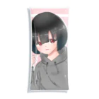 癒しの場所のパーカー姿の女の子 Clear Multipurpose Case