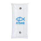 $FISHE Official Goods Storeの$FISHE Print Blue クリアマルチケース