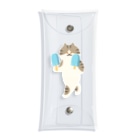 SUIMINグッズのお店のソーダアイスを意気揚々と運ぶねこ Clear Multipurpose Case