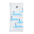 雑貨屋きゅう＠suzuri支店の氷とペンギン（5羽） Clear Multipurpose Case