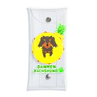 momolove のDANMEN DACHSHUNDパイナップル Clear Multipurpose Case