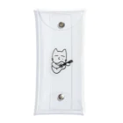 ねこ雑貨ねこちるのねこちるくんスルー Clear Multipurpose Case