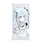 blossomの淡色青紫系女の子 Clear Multipurpose Case