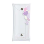 hanaの推し活ショップのbig purple balloons Clear Multipurpose Case