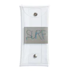 SURF810のSURF 文字(青影) Clear Multipurpose Case