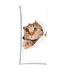 ただの猫好きのWhite Free Cute Funny Cat T-shirt クリアマルチケース