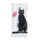 幸運のしっぽの黒猫と花 Clear Multipurpose Case