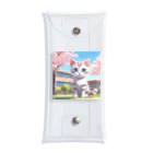 yoiyononakaの春と桜と虎縞白猫06 Clear Multipurpose Case