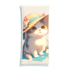 AQUAMETAVERSEの帽子をかぶった可愛い子猫 Marsa 106 Clear Multipurpose Case