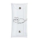 文才のねこ Clear Multipurpose Case