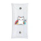 yielanggo007の虹のねこ Clear Multipurpose Case