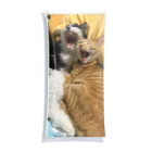 ayamomohidemiのキュートな猫猫あくび クリアマルチケース