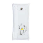 A-Kdesignのbeer love① Clear Multipurpose Case