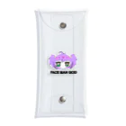 すいすい動物のFACE MAN GODちゃん(Purple) Clear Multipurpose Case