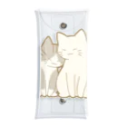 かわいいもののおみせ　いそぎんちゃくの仲良し猫　サバ白&白 Clear Multipurpose Case