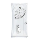 KENICHI NAGAI -SUZURI shop-の心ごと飛んでいったボタン Clear Multipurpose Case