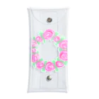 Saki YのFlower Wreath Clear Multipurpose Case