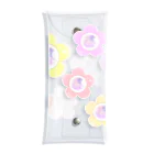 raraのゆるかわTシャツ屋さんのお花パール Clear Multipurpose Case