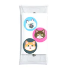 あめぺるのねこ+ねこ+ねこ Clear Multipurpose Case