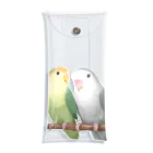 まめるりはことりのコザクラインコ　モーブとオリーブ【まめるりはことり】 Clear Multipurpose Case