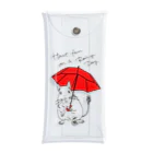 kanako-mikanのHave fun on a Rainy day (Red Umbrella) Clear Multipurpose Case