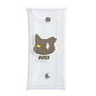 ねこのしっぽのBOSS クリアマルチケース