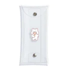 はるきちのLITTLE WHITE BEARS(もぐもぐ） Clear Multipurpose Case