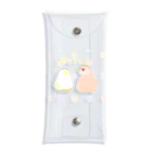 アキクサインコとウロコインコの【透明ドット】アキクサインコのおもちちゃん Clear Multipurpose Case