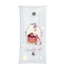ERIMO–WORKSのSweets Lingerie clear multi case "Chocolate Cake"  Clear Multipurpose Case