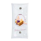 ERIMO–WORKSのSweets Lingerie clear multi case "Blueberry cheese cake"  クリアマルチケース